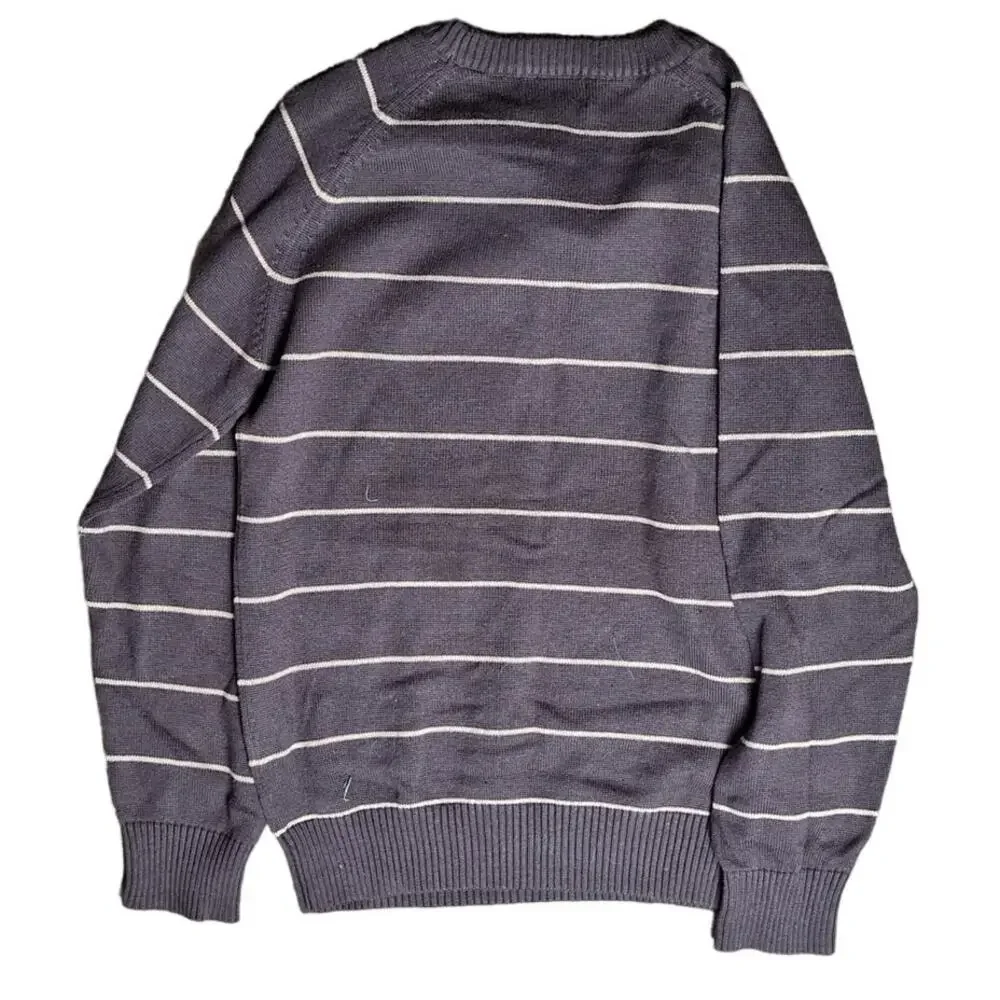 The Children's Place Kids Boy Medium 7/8 Brown Knit Ski Pullover Sweater